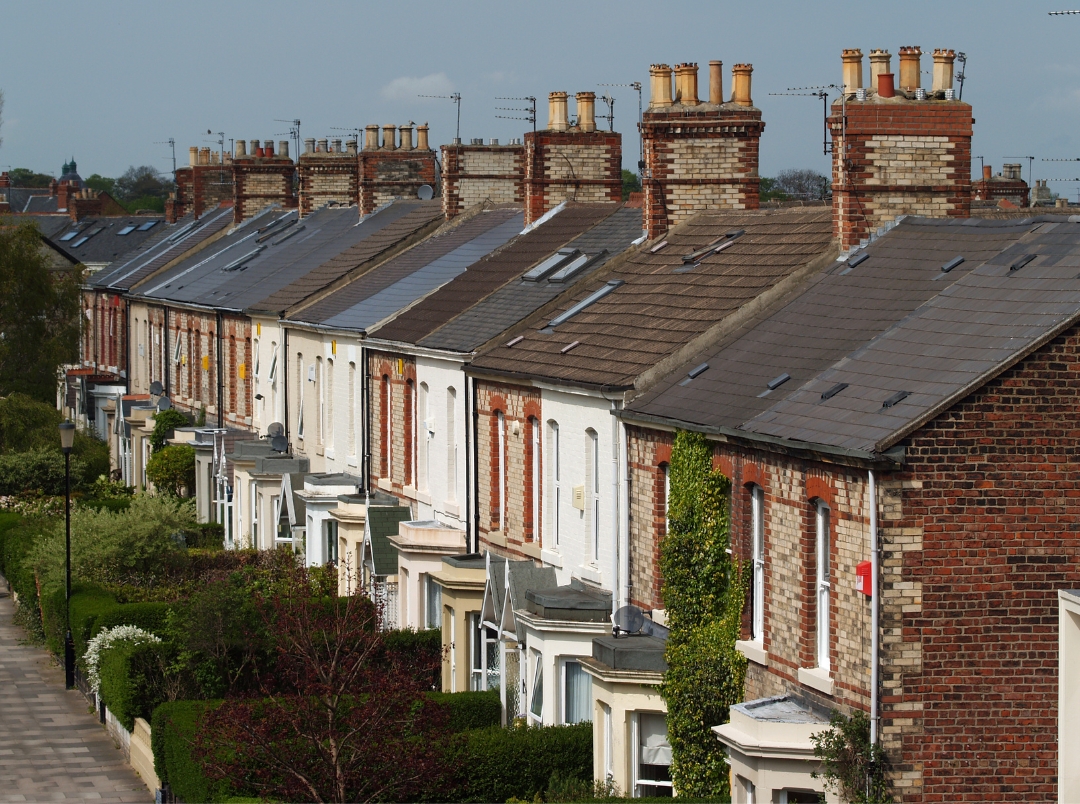 image shownig a row of terrace houses